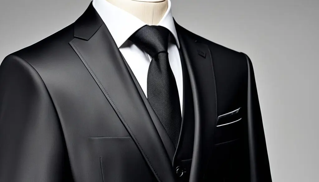 black suit