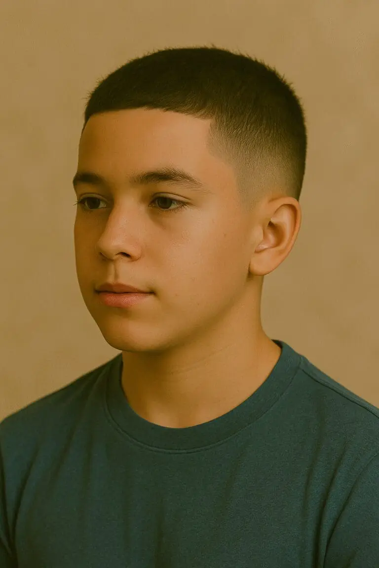 Kid with a Fade Haircut