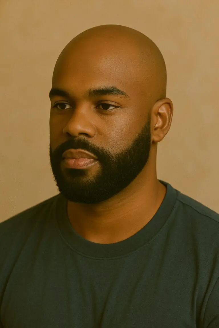 Bald Head Haircut With Beard