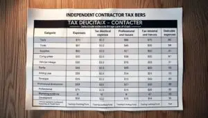 Independent contractor Barbers 2025 tax write-offs