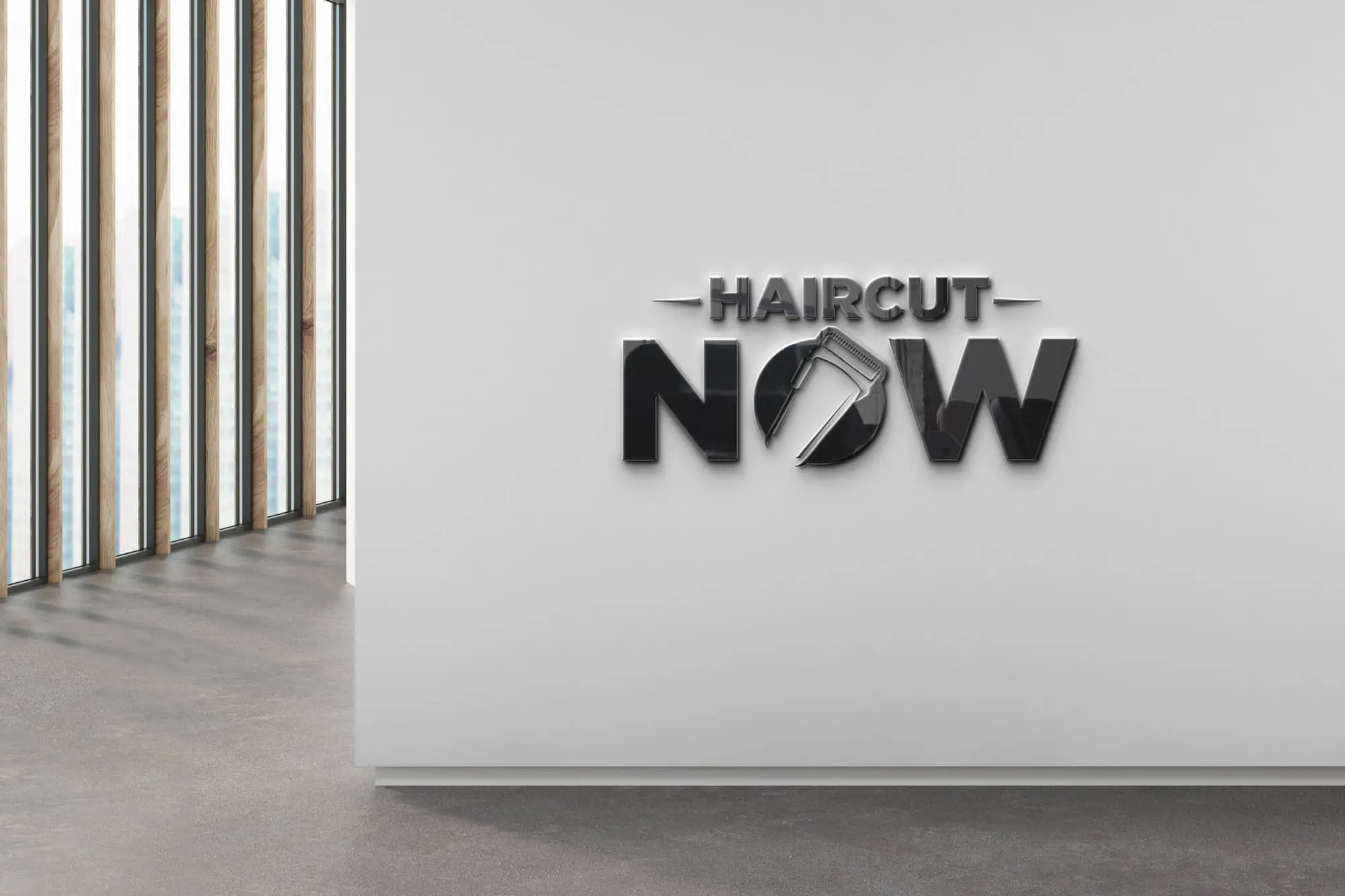 haircut now wall