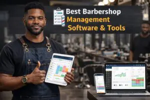 Barber with digital management tools