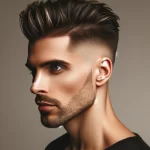man with a undercut haircut