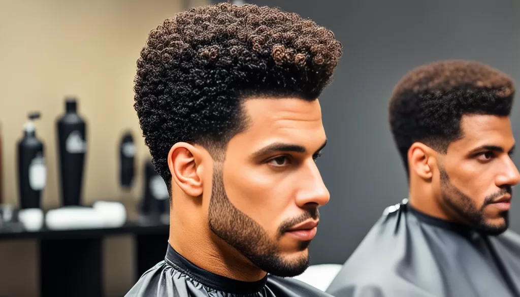 Afro Taper Fade Hairstyle