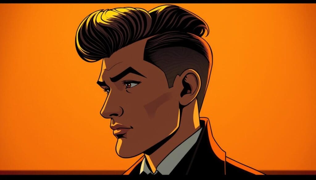 classic pompadour hairstyle