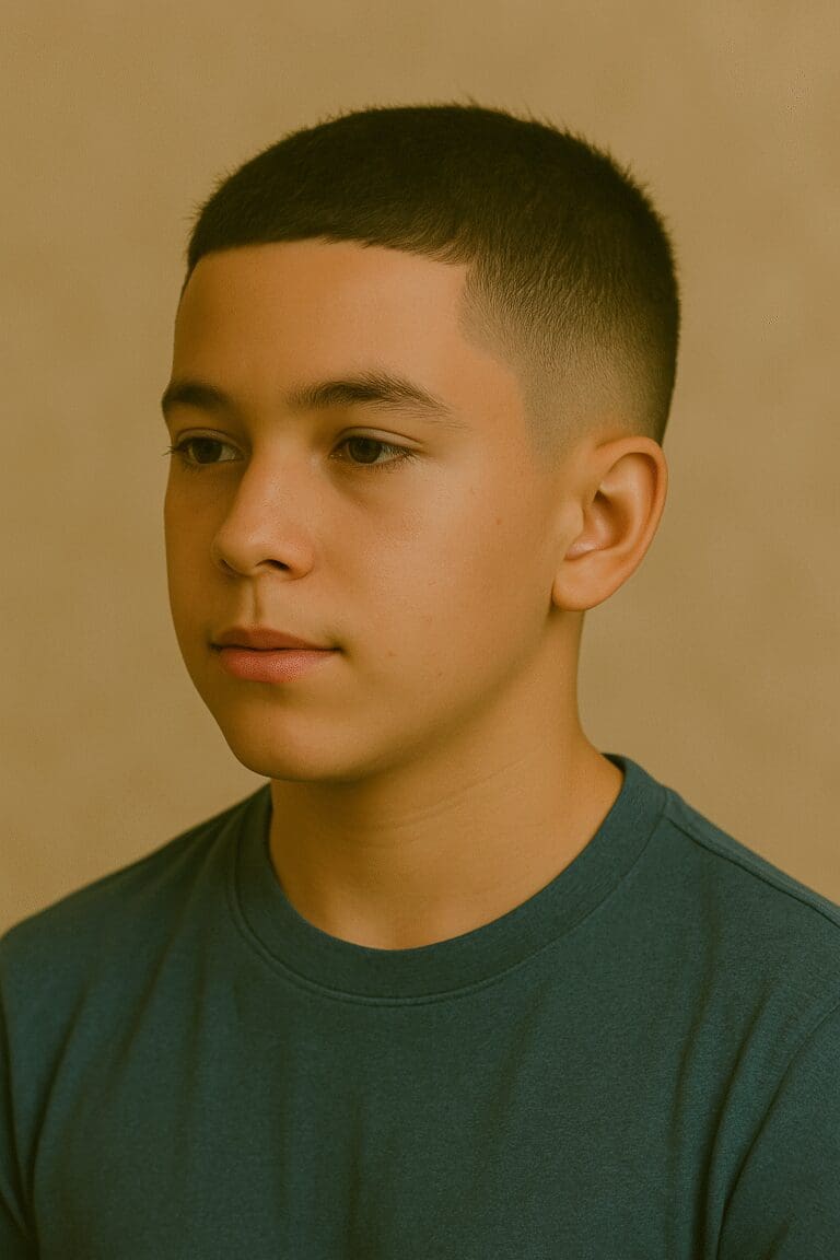 Kid with a Fade Haircut
