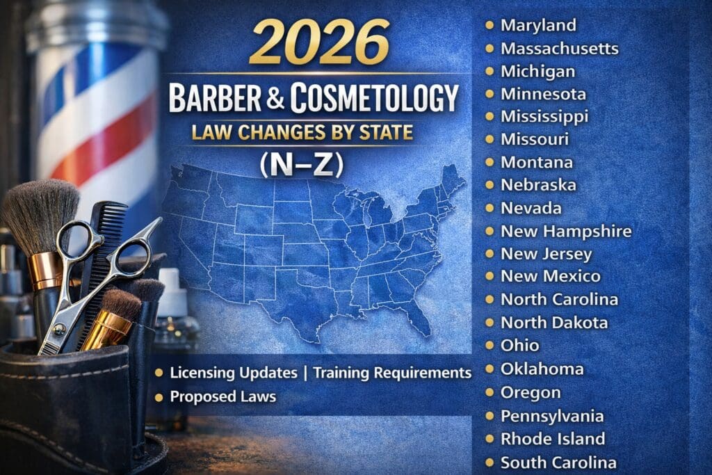 barber & cosmetology law changes