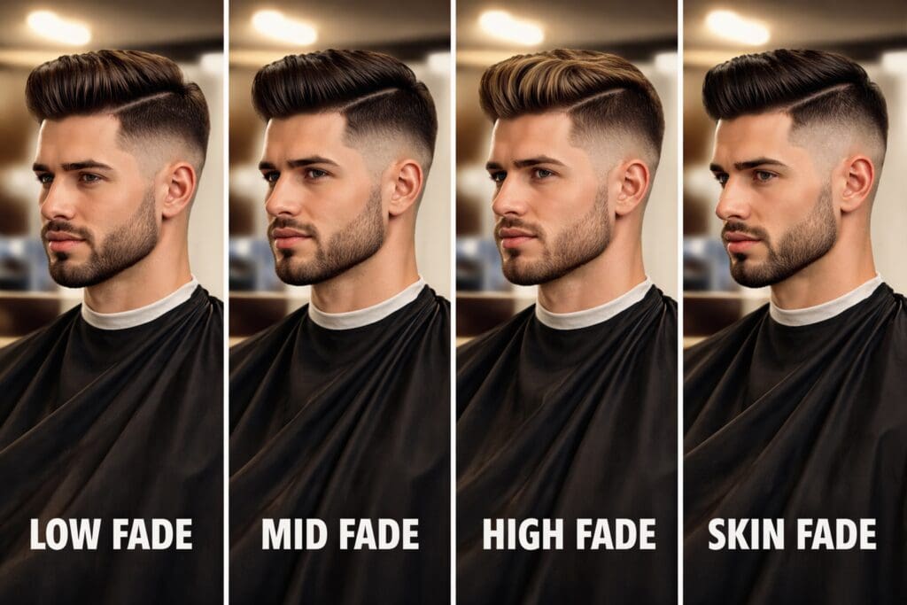 fade haircut styles preparation