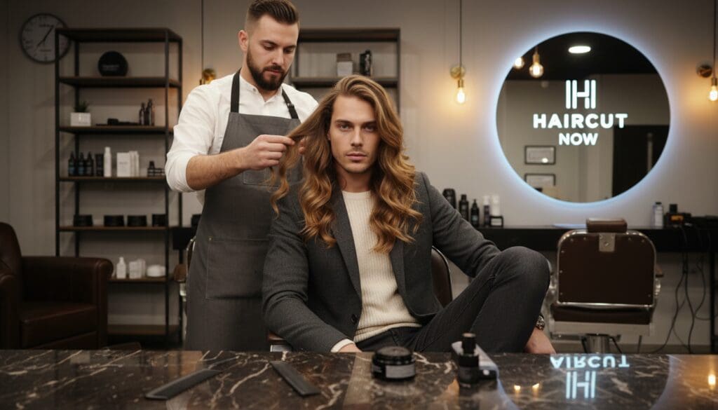 how to style long hair for men