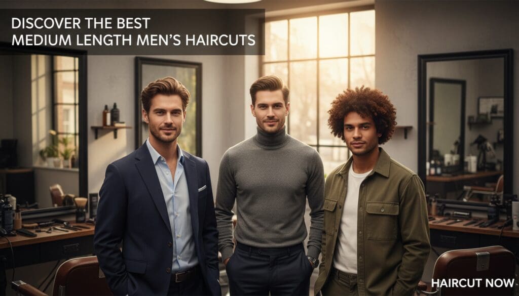 medium length hairstyles for men