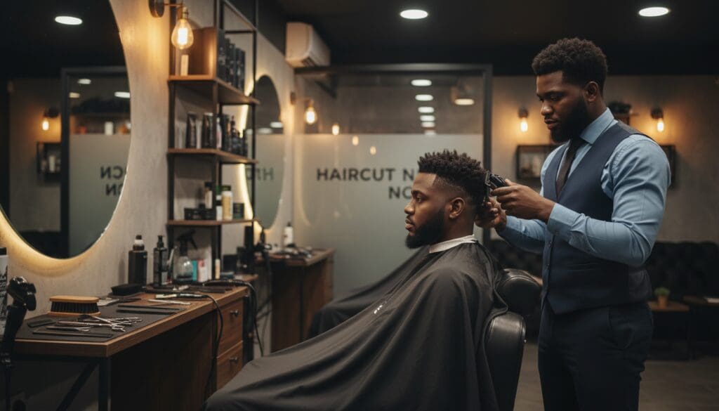 professional black men haircuts maintenance