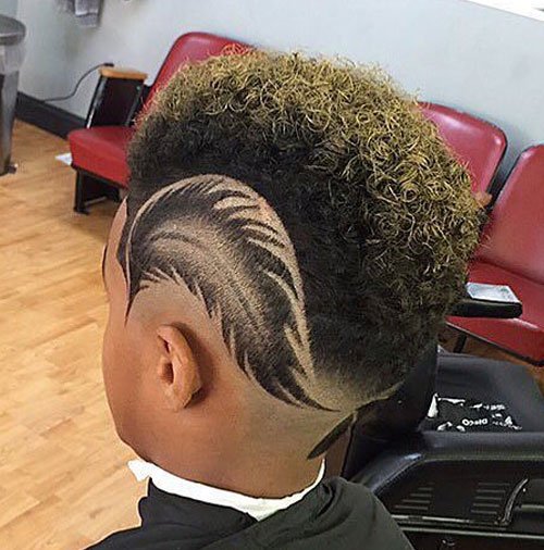 Black Men Hairstyles Faux Hawk Fade For Black Men